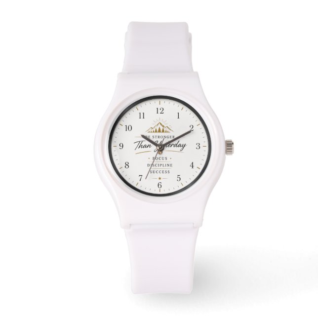 Montre de poignet motivationnelle minimaliste (Recto)