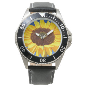 montre de poignet unisexe style homme TOURNESOL