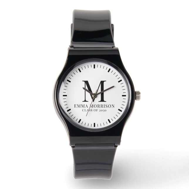 Montre de remise de diplôme pour femmes avec monog (Recto)
