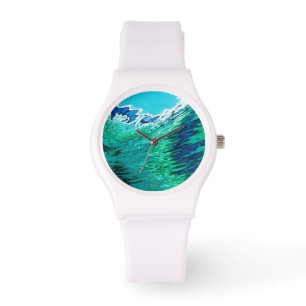 Montre de résistant à l'eau de silicone par