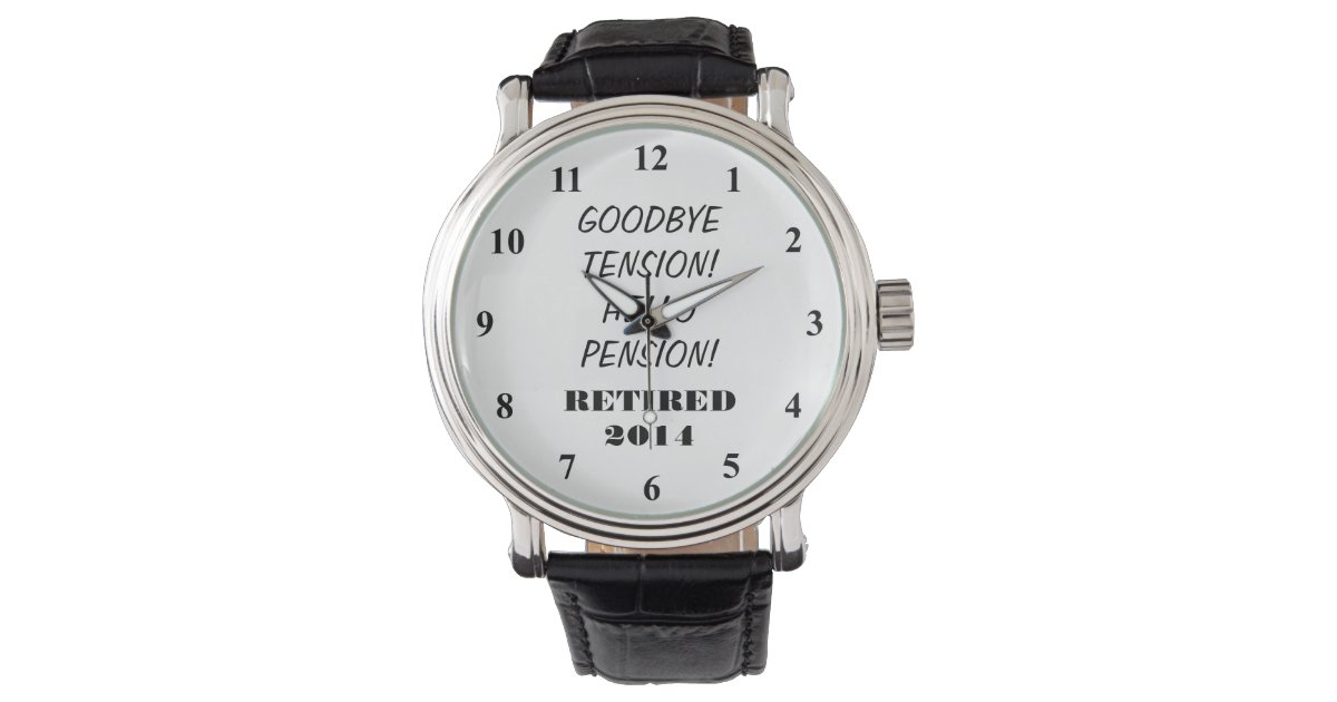 Montre De Retraite Avec La Citation Personalizable Zazzle Fr