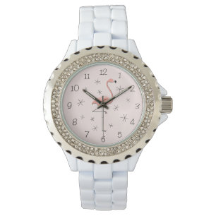 Montre de rose de Flamant rose