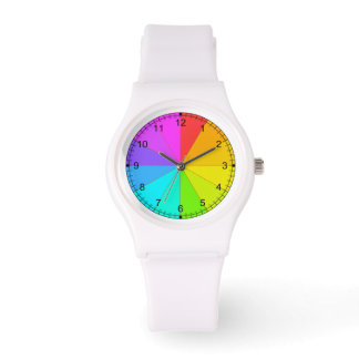 Montre de roue couleur arc-en-ciel