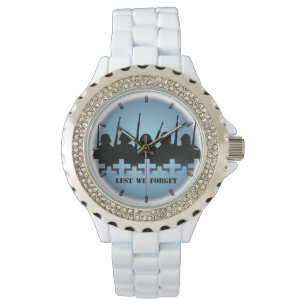 Montre de Soldat Hommage Lest We Forget Montre de