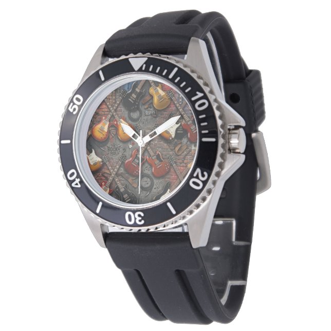 Montre de sport à collage de guitare électrique (Incliné)