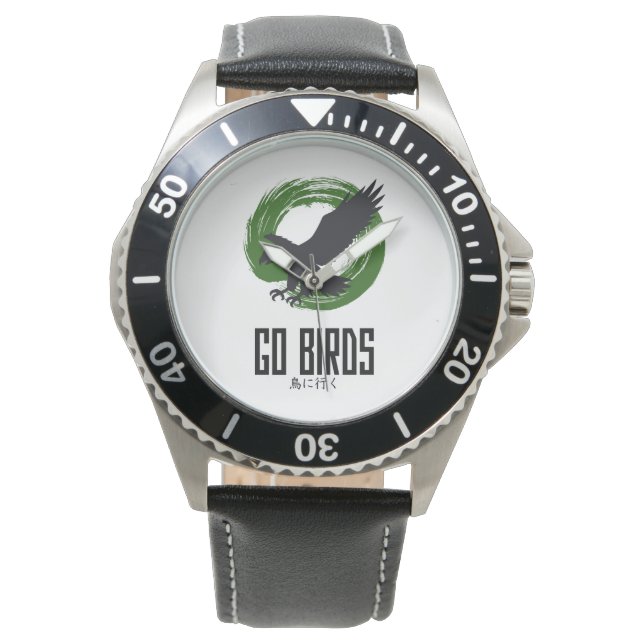 Montre de style japonais Go Birds (devant)