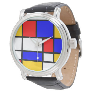 Montre de style Mondrian