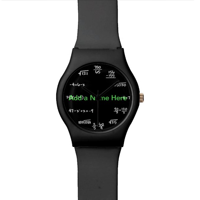 Montre de tableau de maths - résolvez les (Fermer)