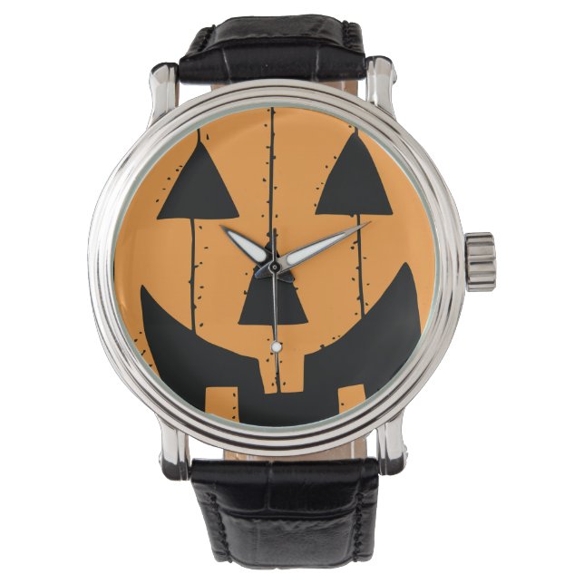 Montre de timbre citrouille (devant)