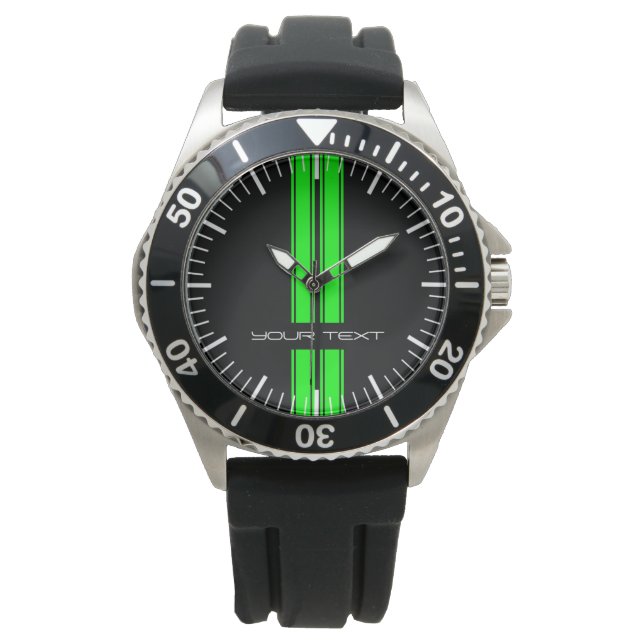Montre De Voiture Personnalisée - Racing Stripes G (devant)