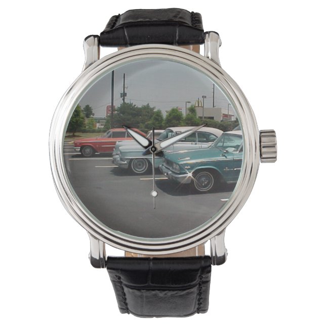Montre de voiture vintage pour hommes (devant)
