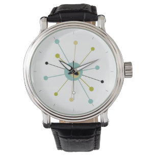 Montre Début de l'ère atomique Mid Century Retro