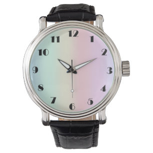Montre Décor moderne coloré aquarelle arc-en-ciel