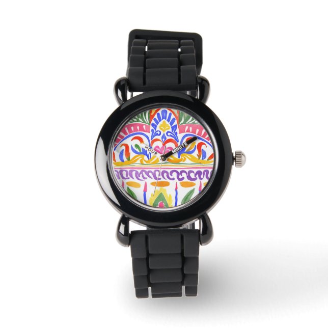 Montre décoration traditionnelle roumaine (Recto)