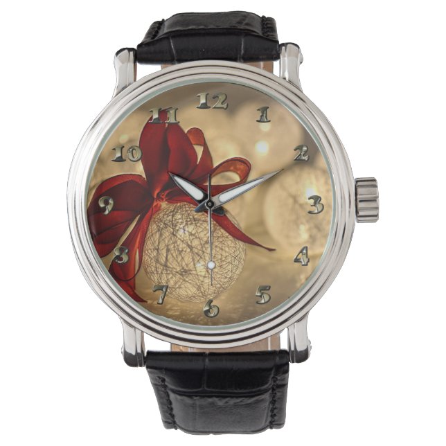 Montre Decorative Christmas Ball and Bow (devant)