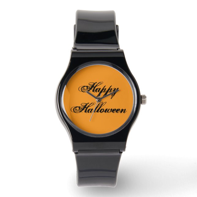 Montre d'écriture manuscrite Joyeux Halloween (Ora (Recto)