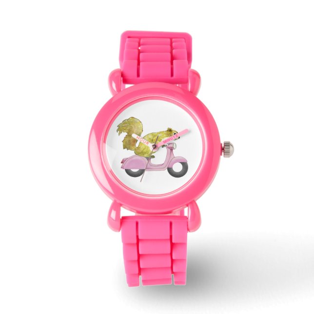 Montre d'écureuil rose (Recto)