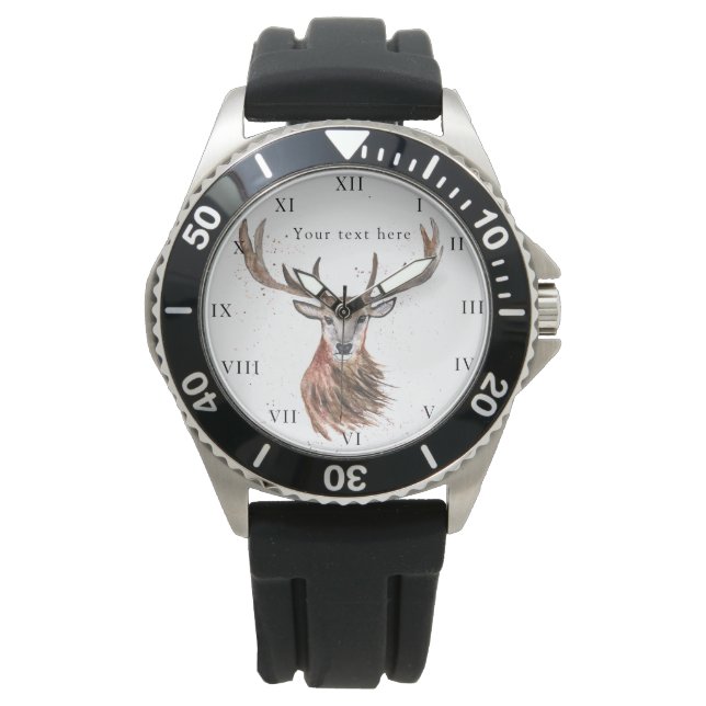 Montre Deer Stag Antlers Animal Hunter Nature Watch (devant)