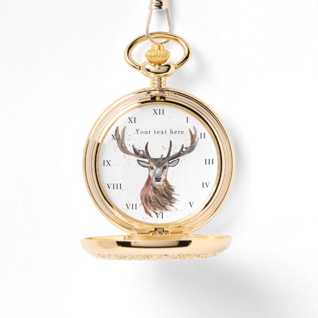 Montre Deer Stag Antlers Animal Hunter Nature Watch (Recto)