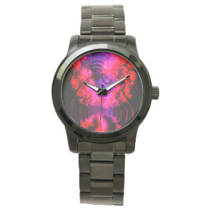 Montre Déesse néon dans une forêt enchantée