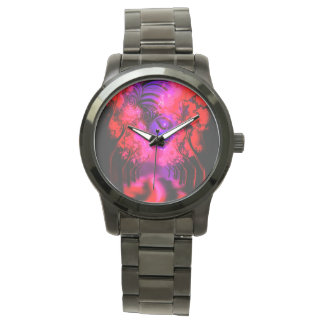 Montre Déesse néon dans une forêt enchantée