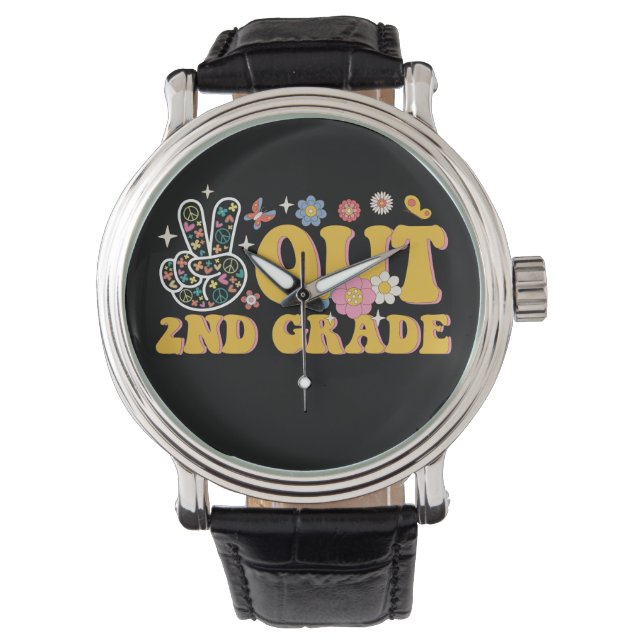 Montre Dégage 2e année Super dernier jour d'école (devant)