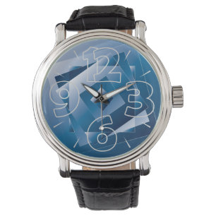 Montre dégradé bleu 1