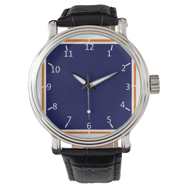 Montre Den Blue et Orange (devant)