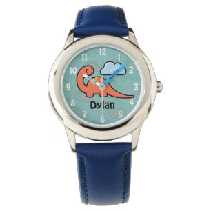 Montre d'enfants d'amusement de dinosaure