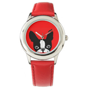 Montre d'enfants de mirabelle de Boston Terrier