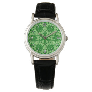 Montre Dentelle antique - émeraude et vert citron