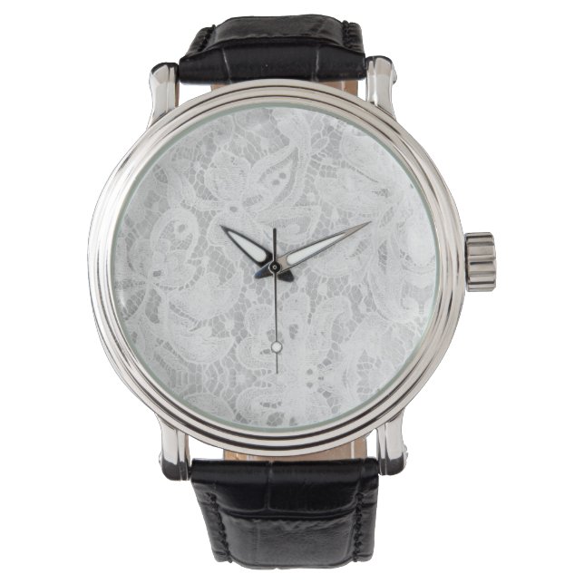 Montre Dentelle blanche tombante (devant)
