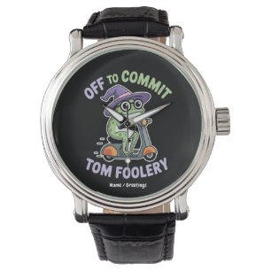 Montre Départ pour engager Tom Foolery Frog Funny Meme
