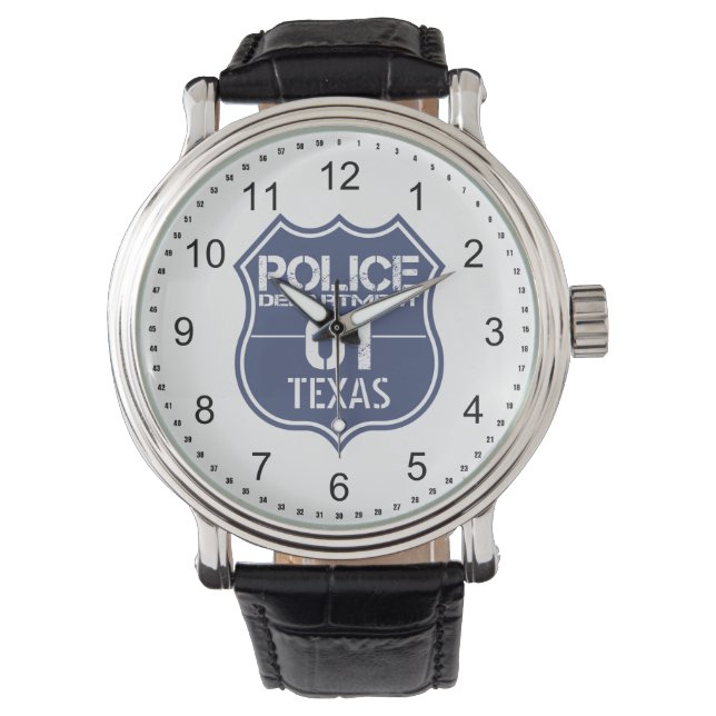 Montre Département de police du Texas Shield 01 (devant)