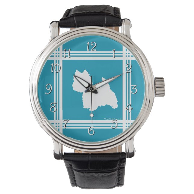 Montre Des articles de toilette turquoise (devant)