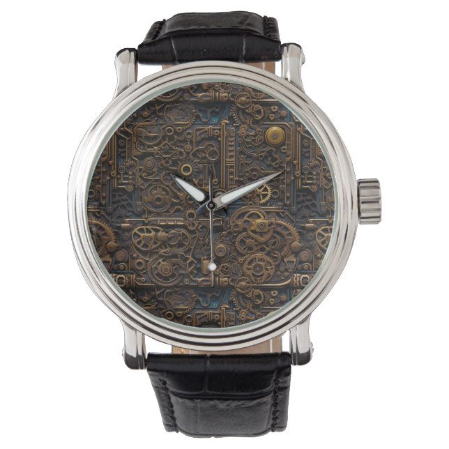 Montre des engrenages Steampunk (devant)