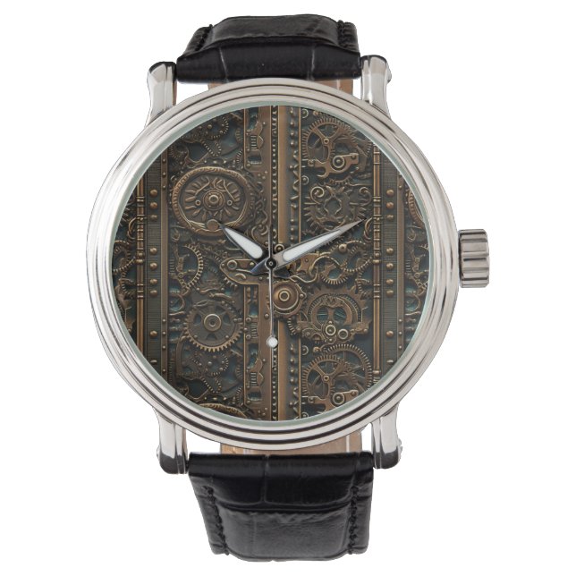 Montre des engrenages Steampunk (devant)