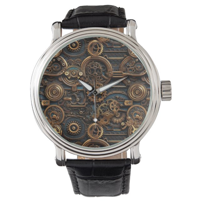 Montre des engrenages Steampunk (devant)