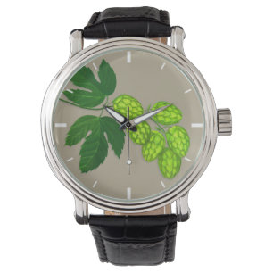 Montre des fleurs de houblon