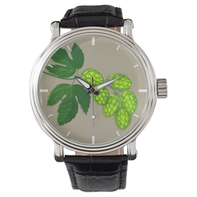 Montre des fleurs de houblon (devant)