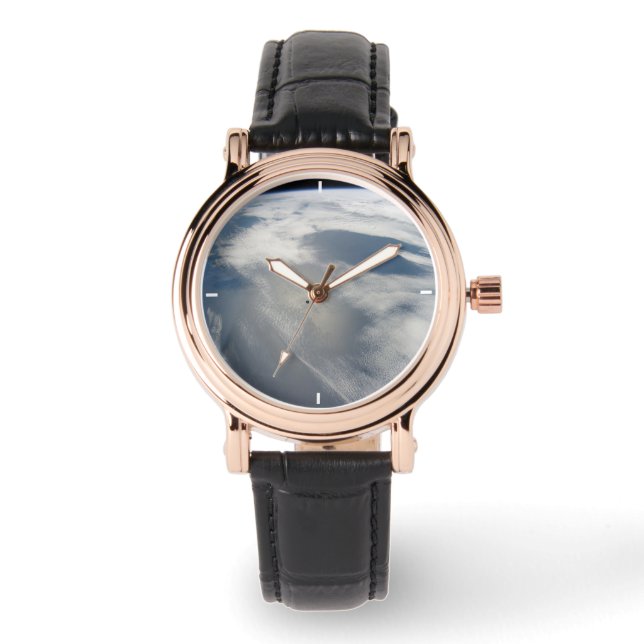 Montre Des Petits Satellites Orbitent Au-Dessus D'Une Par (Recto)