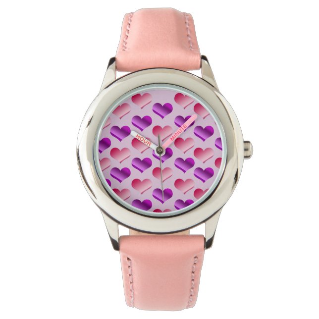 Montre Des tas de coeurs (devant)
