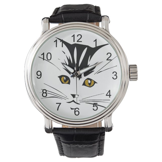 Montre Design d'art de chat (devant)