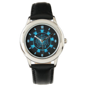 Montre Design de réacteur à arc lumineux bleu