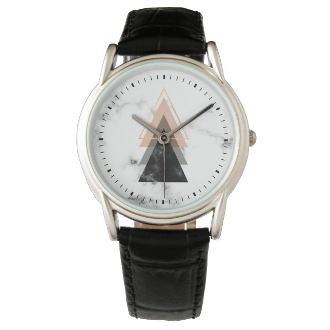 Montre Design d'impression en marbre pastel (devant)
