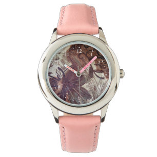 Montre Design floral Brown Abstrait 1