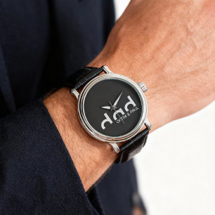 Montre Design moderne simple père avec enfants Noms enfan