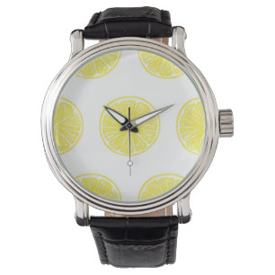 Montre Design motif de tranches de citron