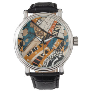 Montre Design multicolore caribéen de luxe