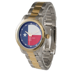 Montre Design personnalisé Texas State Flag